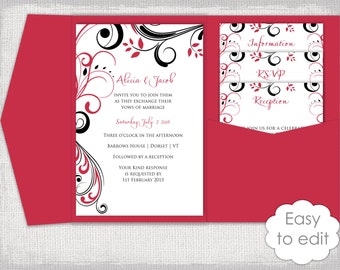 4 Fold Invitation Template Word