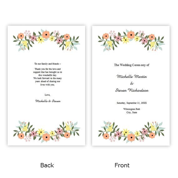 4 Fold Invitation Template Word