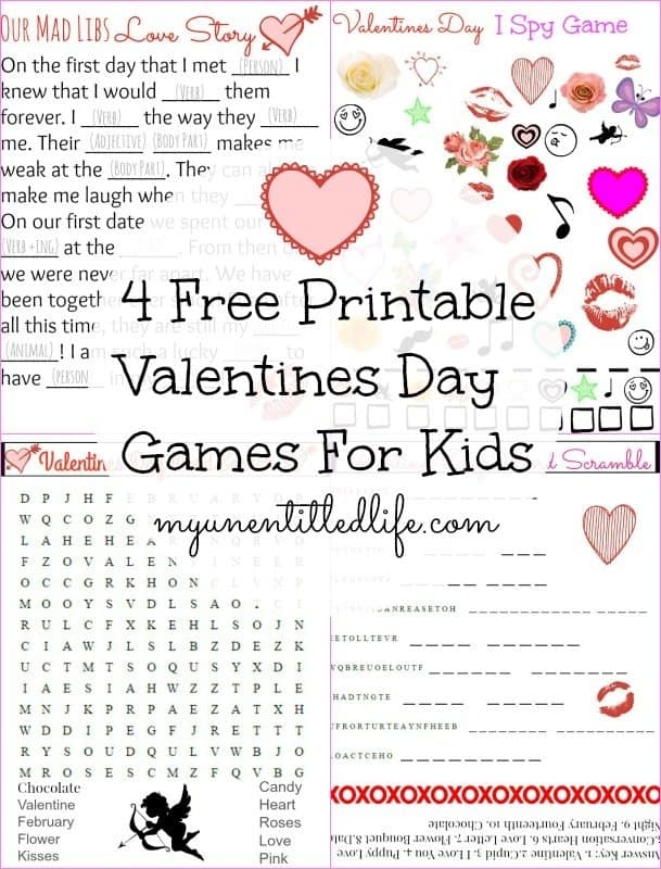 4 Valentines Day Printables For The Classroom