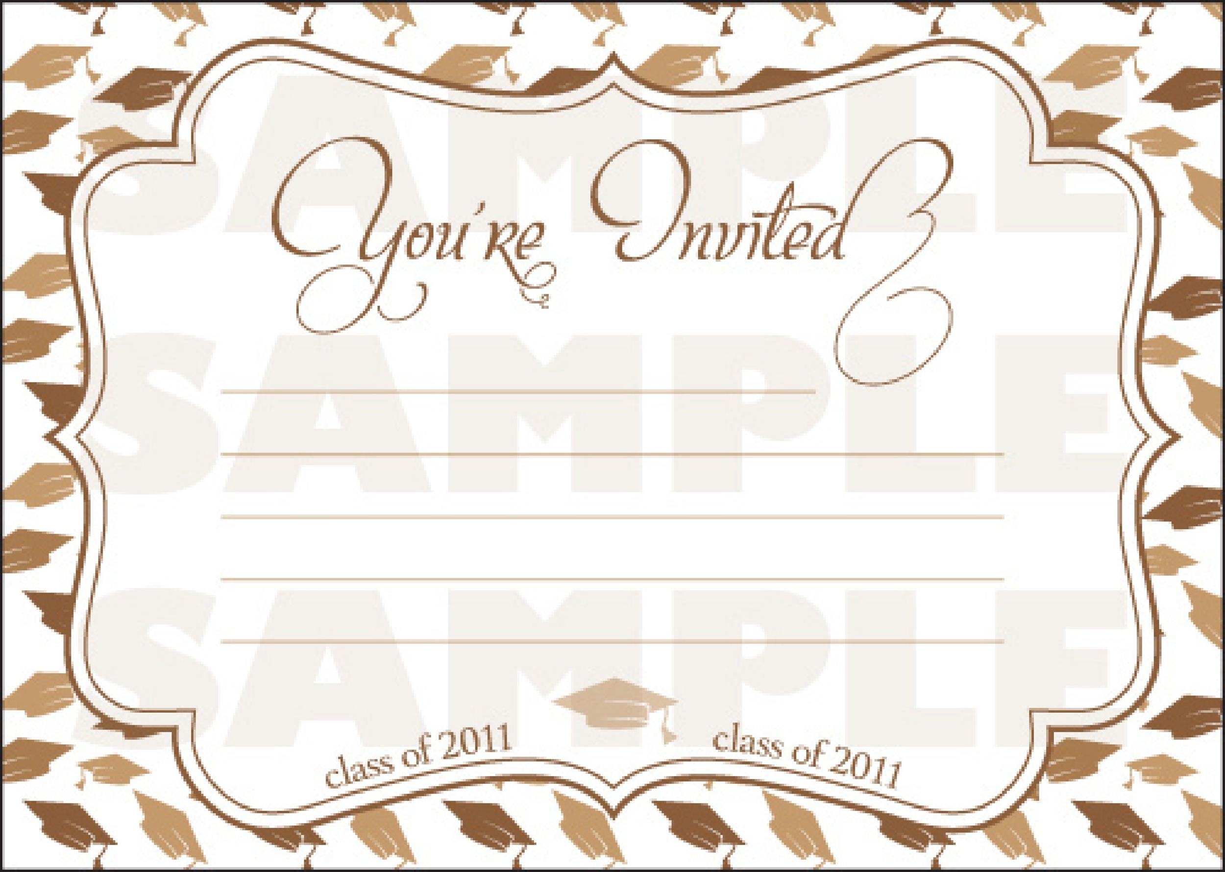 40 FREE Graduation Invitation Templates Template Lab