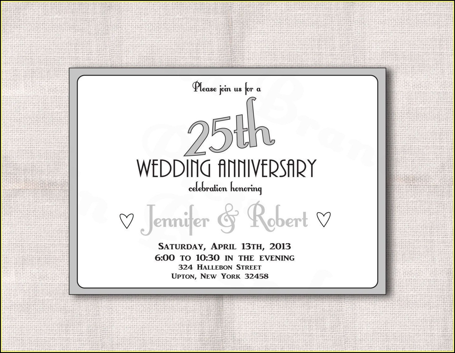 40th Anniversary Invitations Templates Free Template 1 Resume 