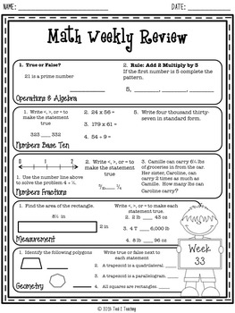 4th Grade Math Worksheets Free And Printable Appletastic Learning 