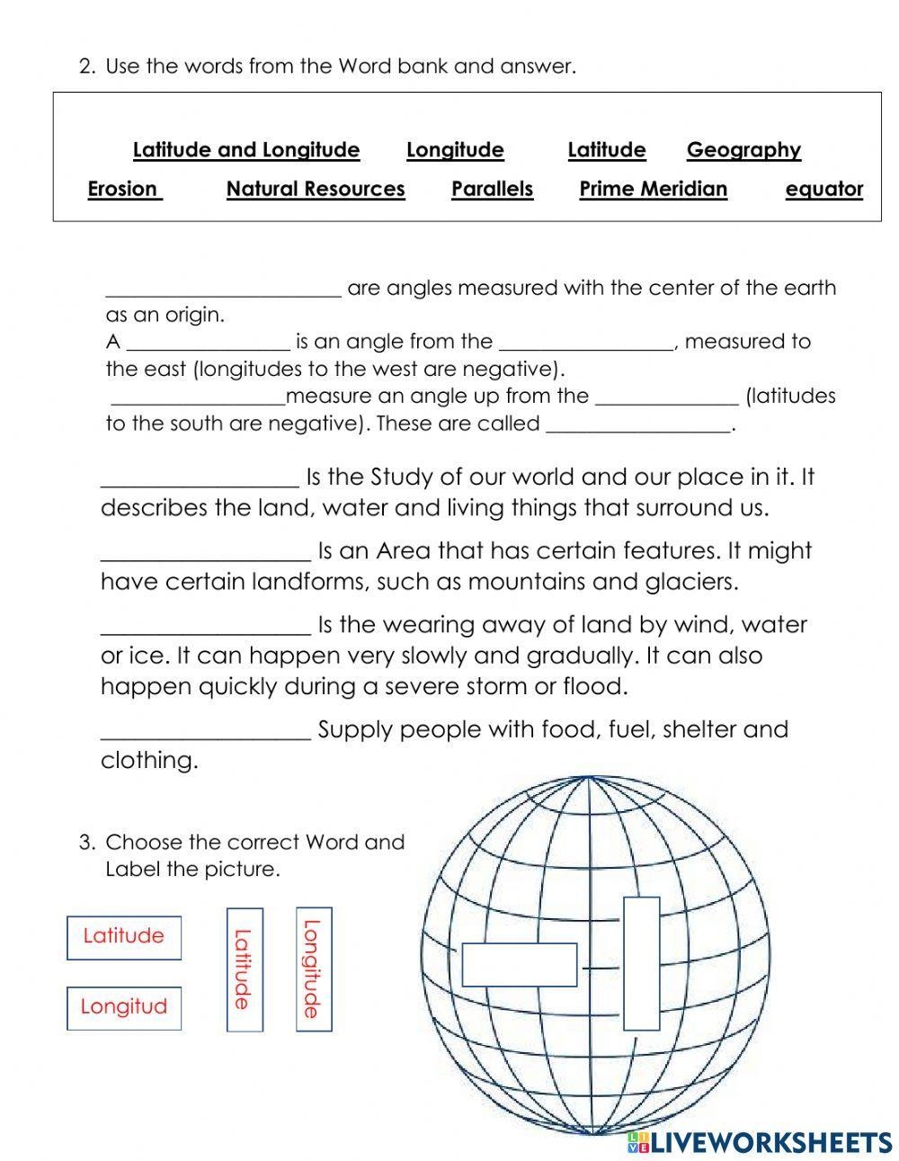 4th grade social studies worksheets