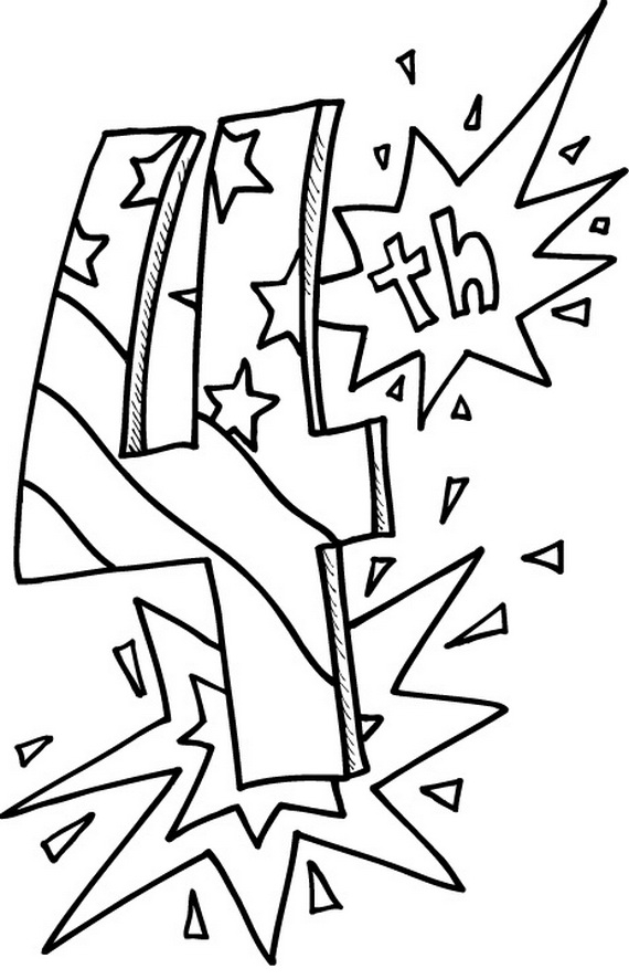 4th of july coloring pages free