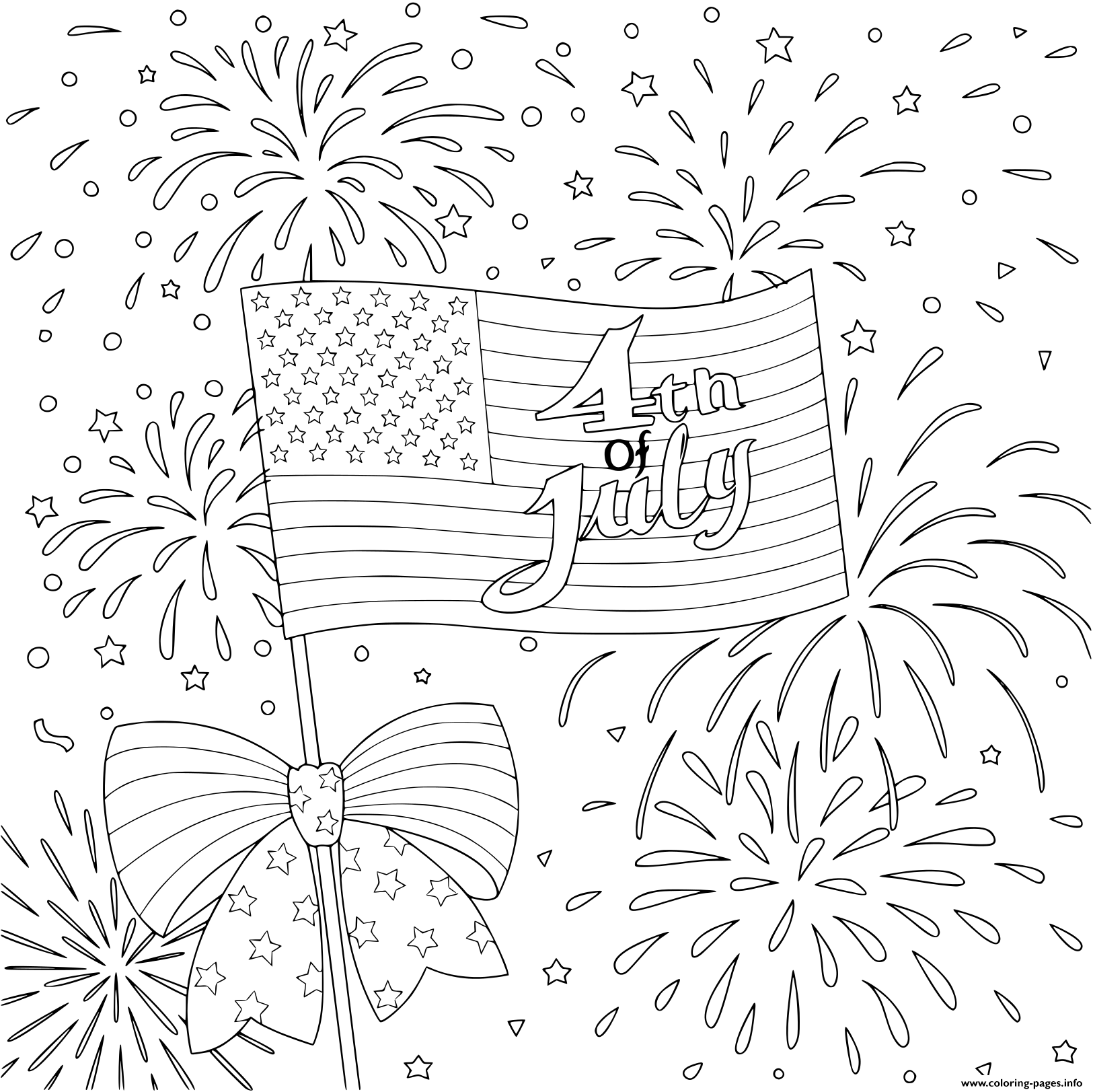 4th Of July Coloring Pages Printable Printable edu pe