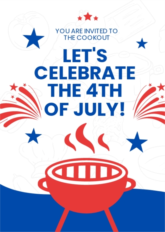 fourth of july invitation template