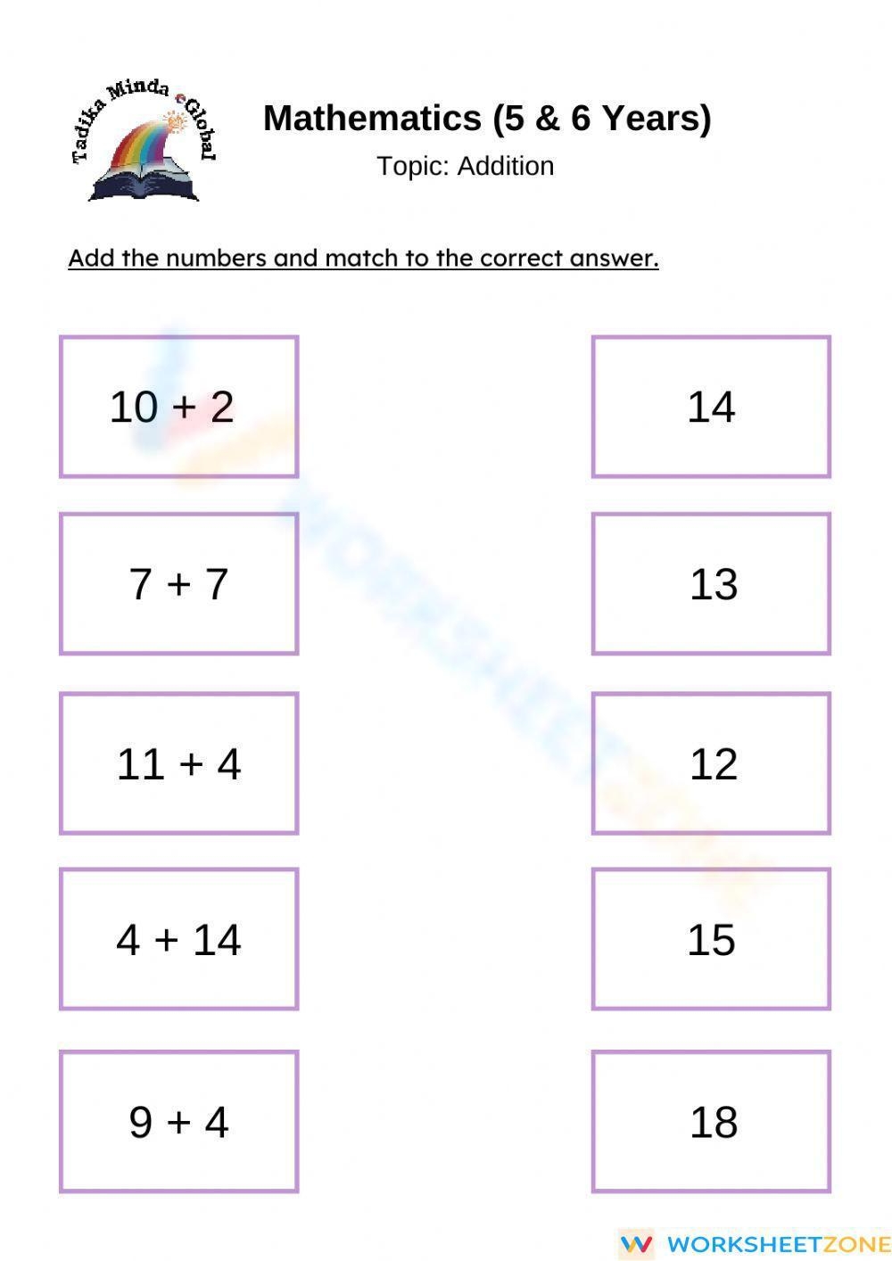 mathematics worksheet
