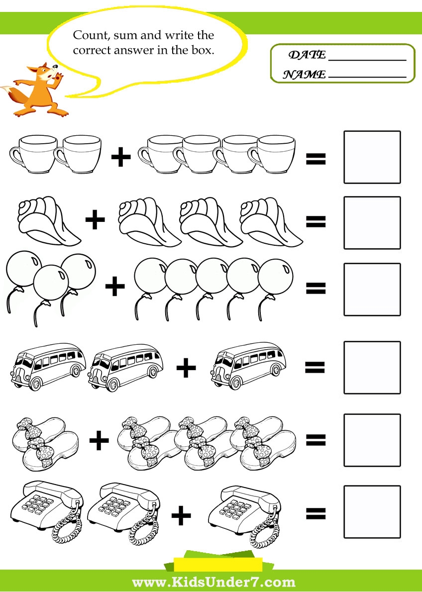 printable math activities for kids