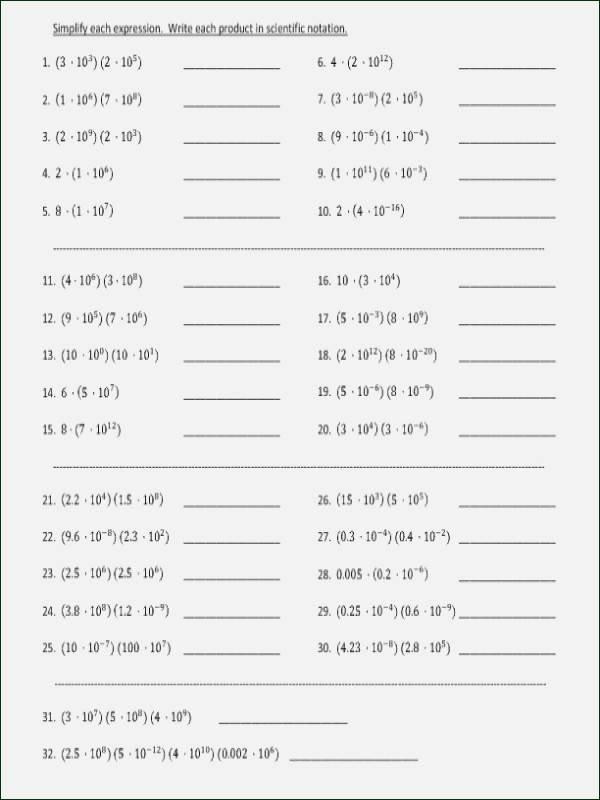 50 Adding Subtracting Scientific Notation Worksheet Chessmuseum