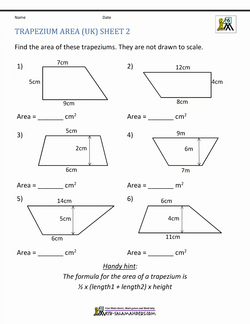 50 Area Of Parallelogram Worksheet