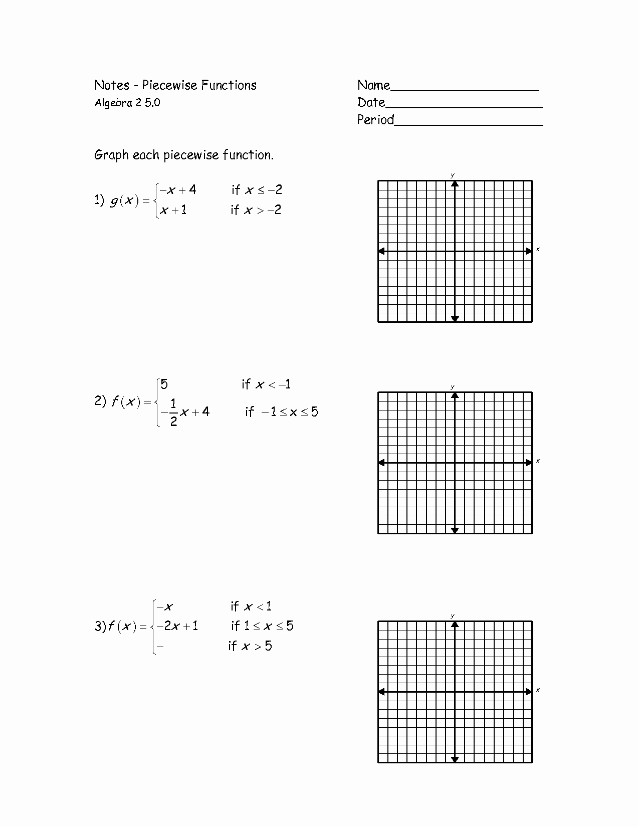 50 Graphing Rational Functions Worksheet