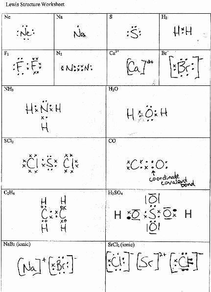 lewis dot structure practice worksheet