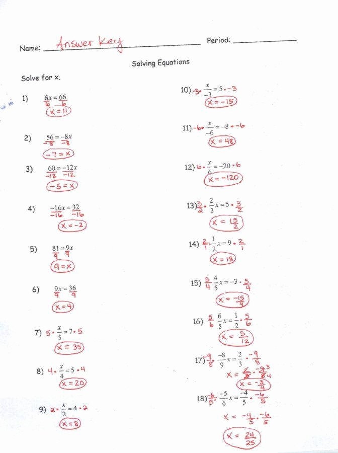 50 Multi Step Equations Worksheet Pdf Chessmuseum Template Library