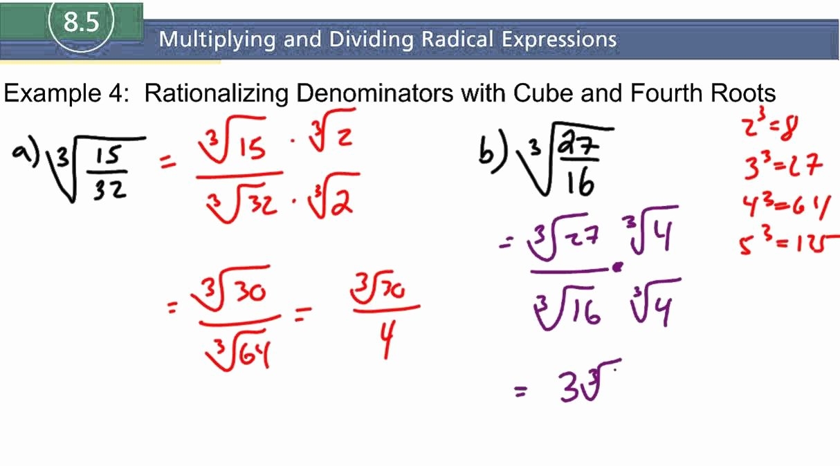 50 Rationalizing The Denominator Worksheet