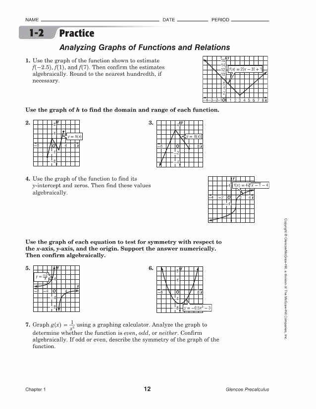50 Relations And Functions Worksheet