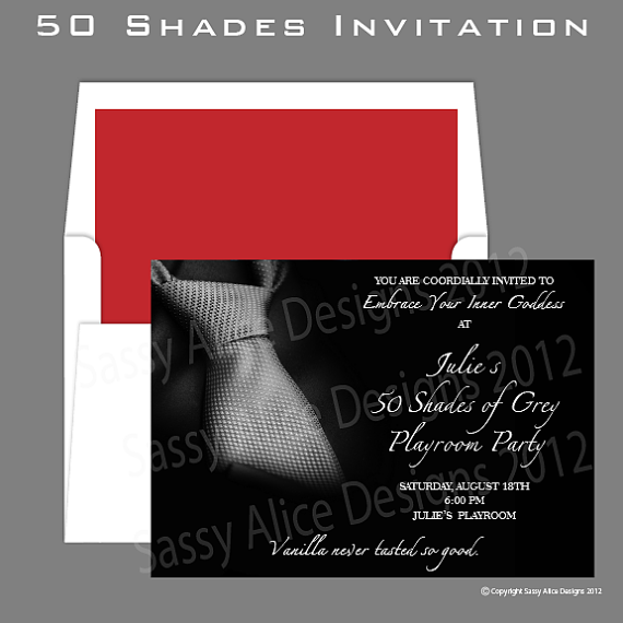 50 Shades Invite Awesome Idea 50 Shades Party Pure Romance Party
