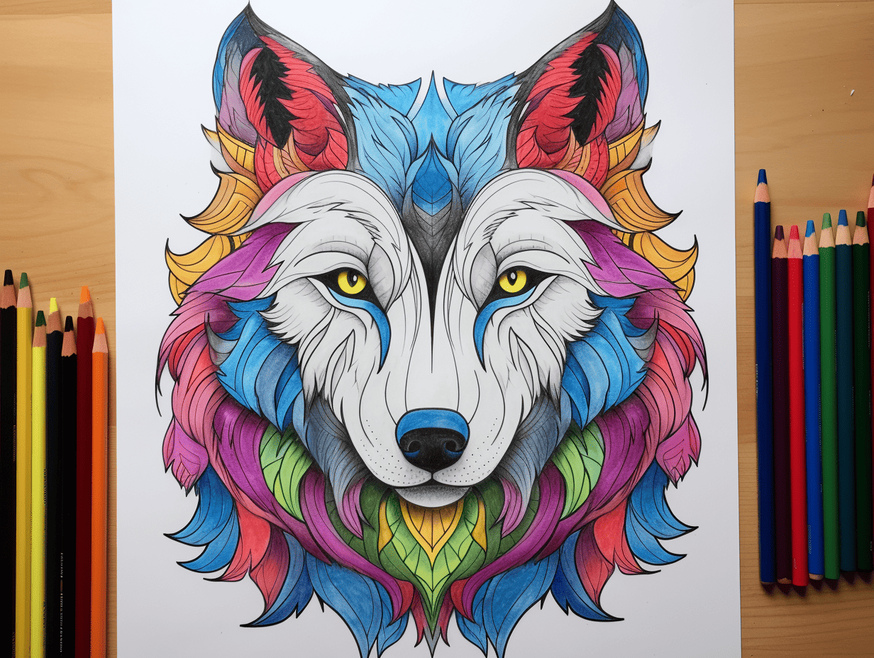 50 Wolf Coloring Pages Printable Sheets