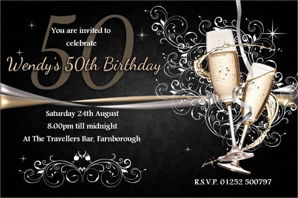 50th Invitation Templates Free
