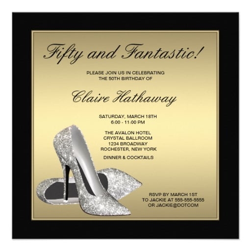 50th Invitation Templates Free