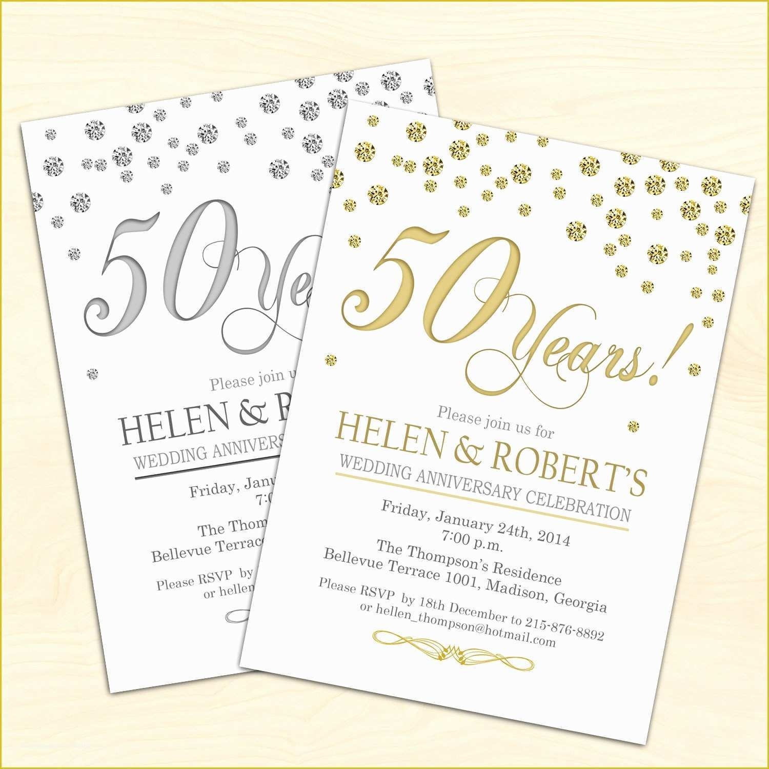 50th Wedding Anniversary Invitations Free Templates Of Free Printable 