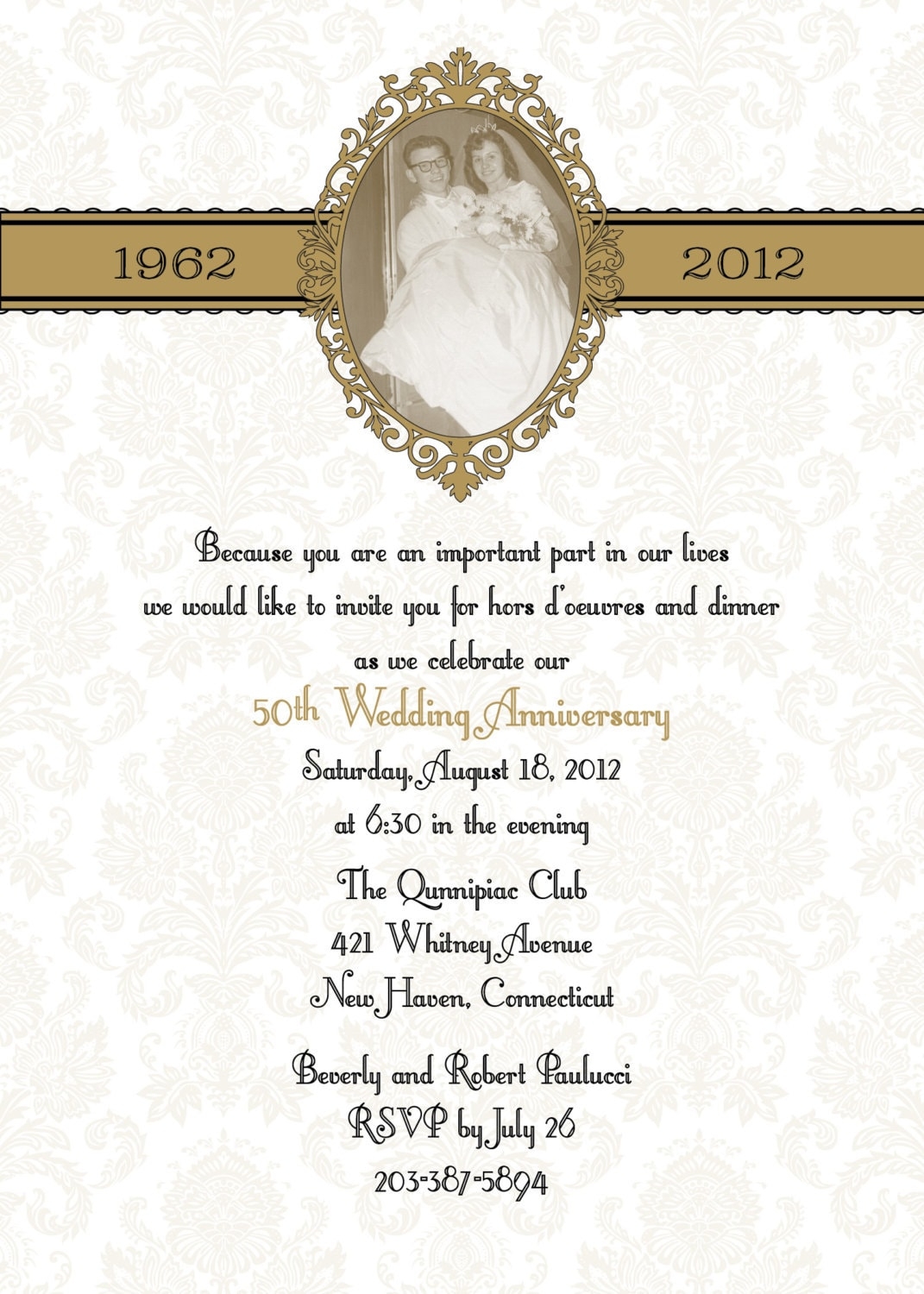 50Th Wedding Invitations Template Free Software And Shareware