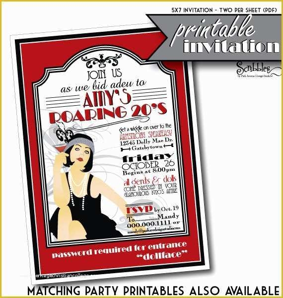 56 1920s Party Invitation Template Free Heritagechristiancollege