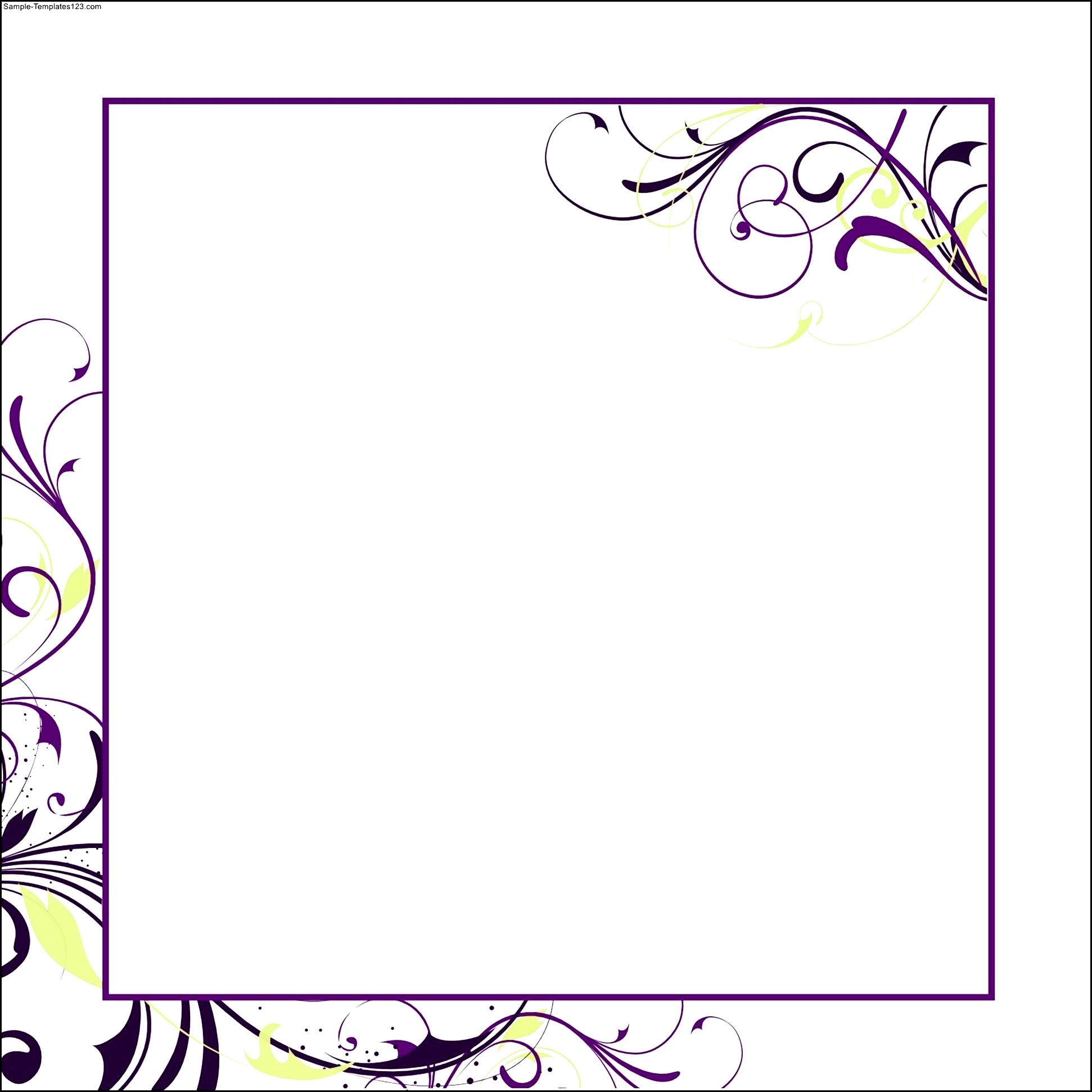 5X7 Invitation Template Word Letter Words Unleashed