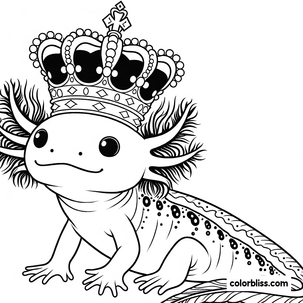 6 Axolotl Coloring Pages ColorBliss