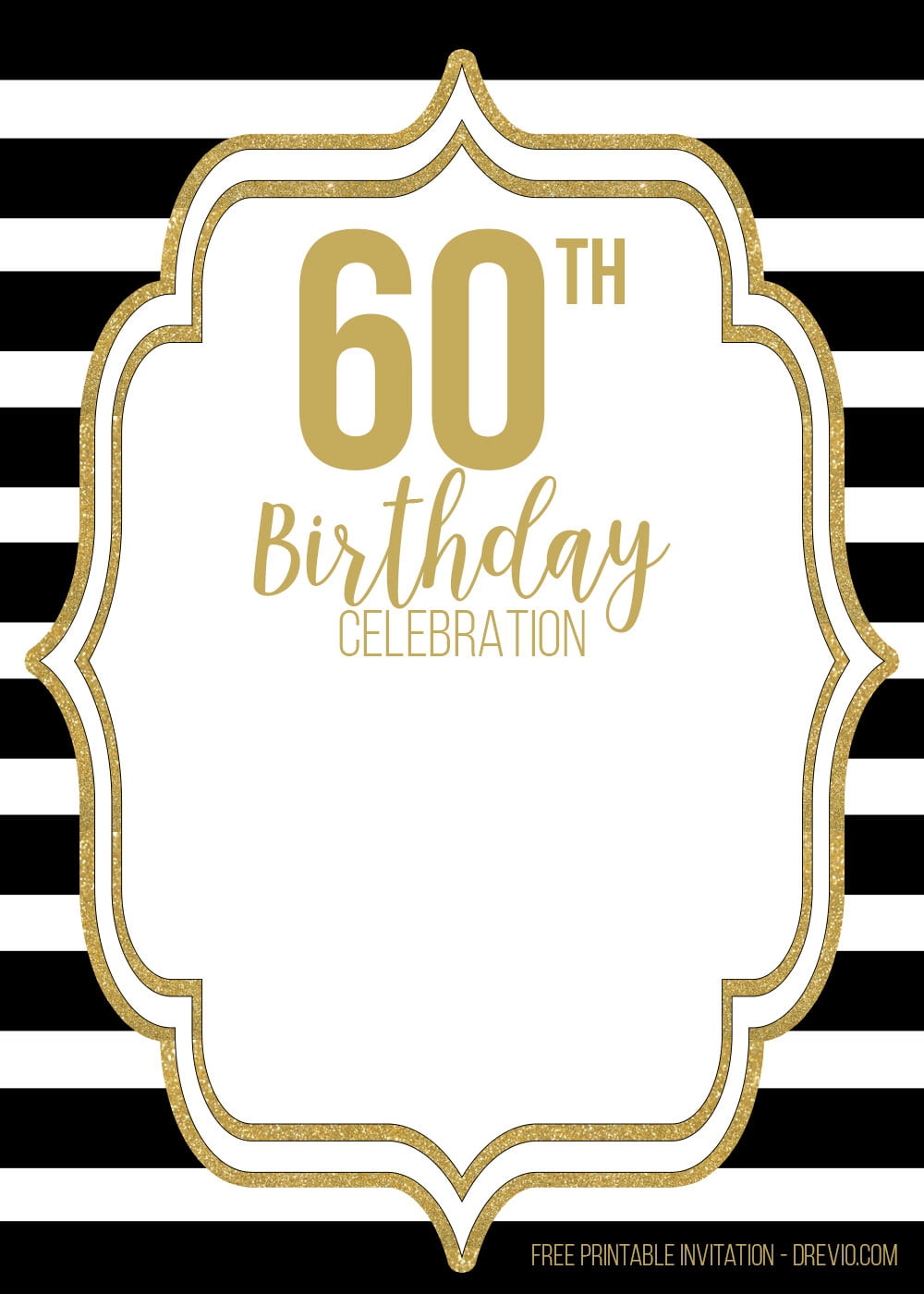 60th Birthday Invitation Card Templates Free Download Rassd