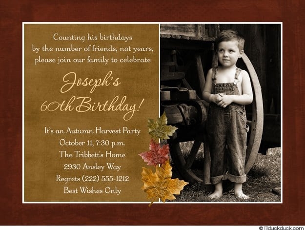 60th Birthday Invitation Template Free