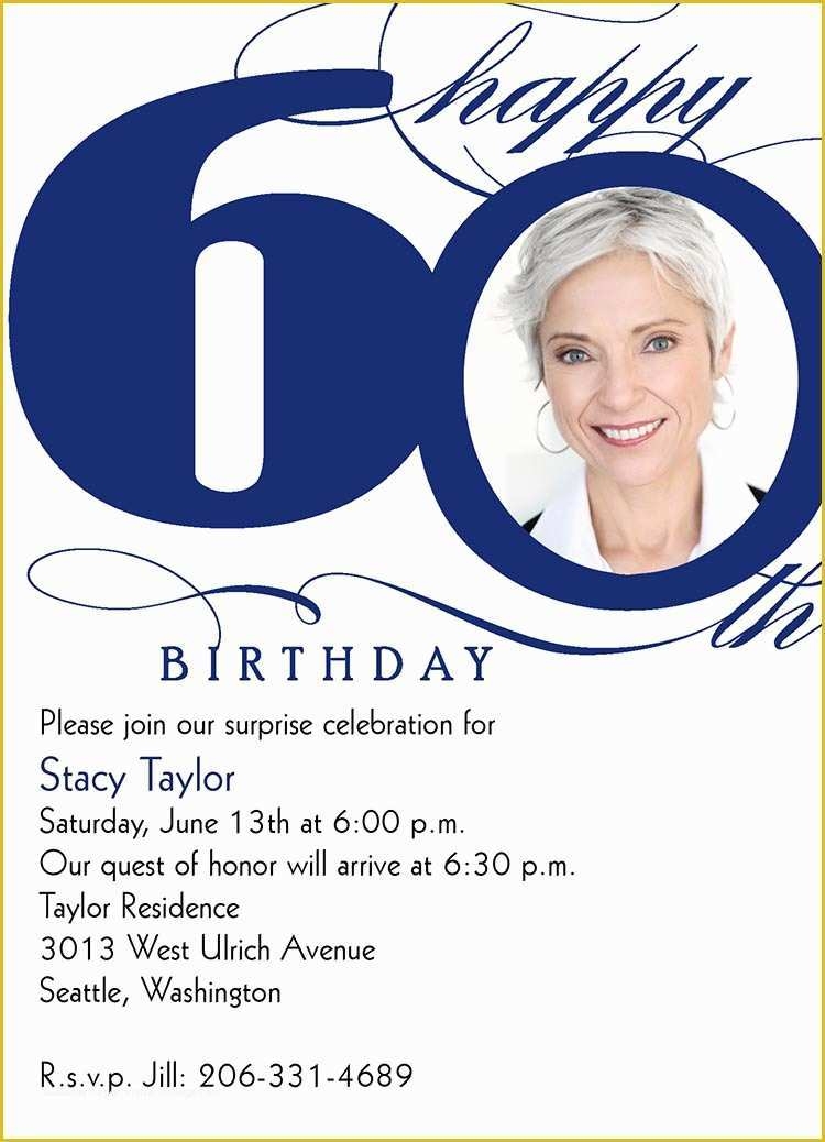60th Birthday Party Invitation Templates Free Download Of Milestone 