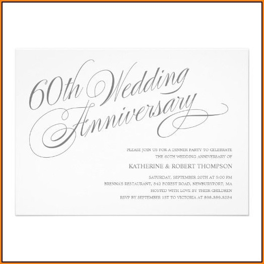 40th anniversary invitations templates