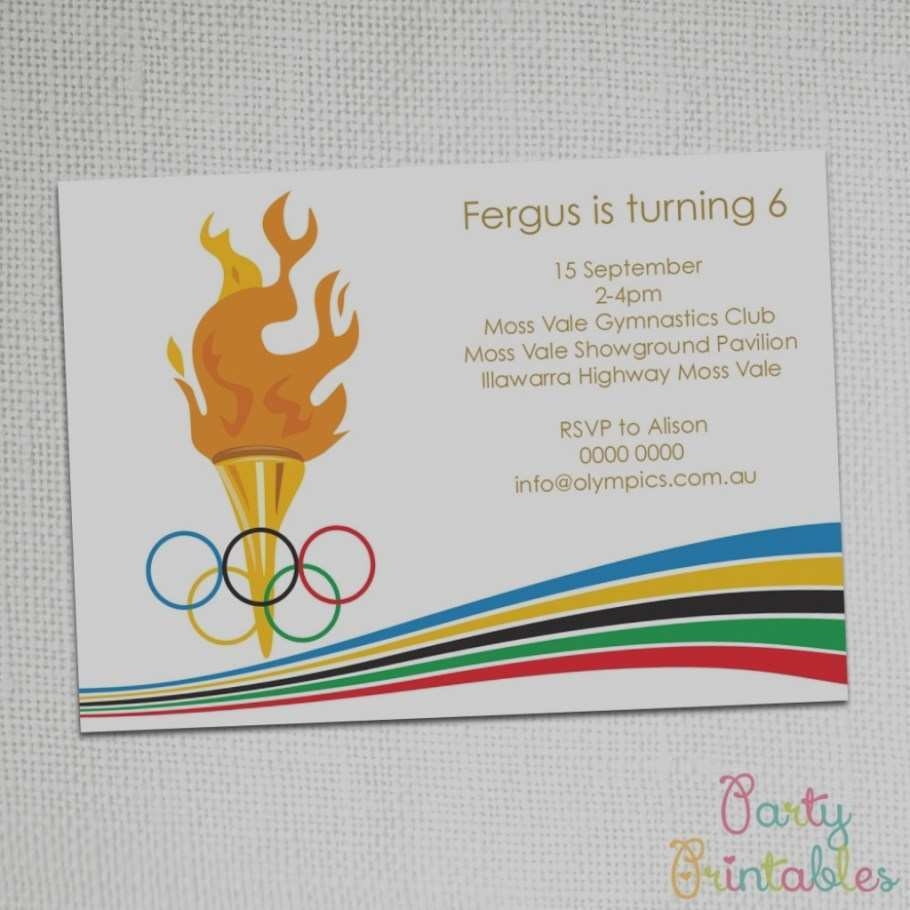 64 Creative Olympic Party Invitation Template Download With Olympic