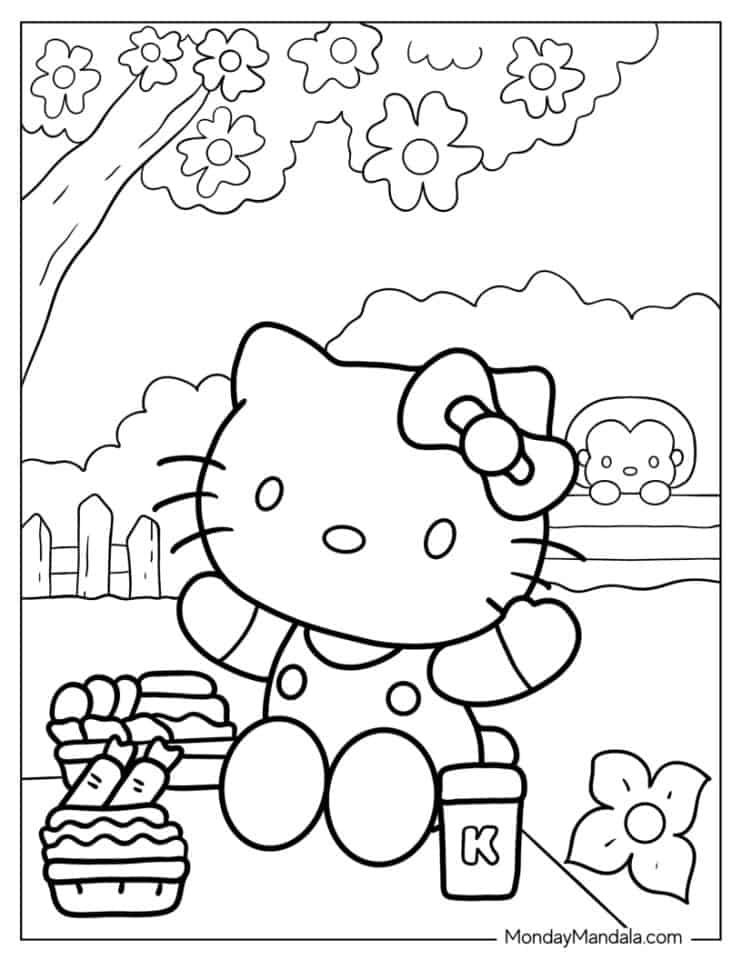Color Pages Hello Kitty Printables