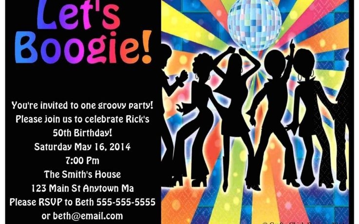 70s Theme Party Invitations Mickey Mouse Invitations Templates
