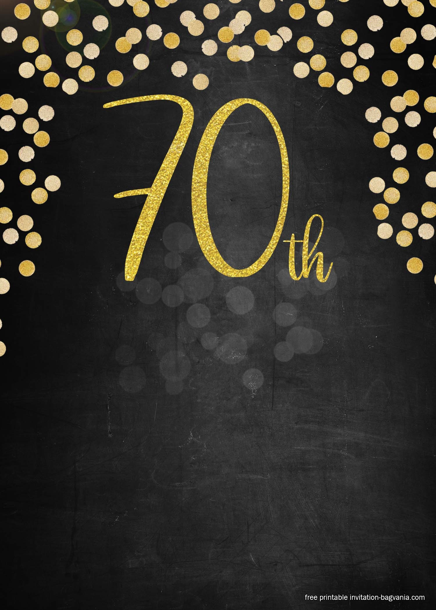 70th birthday invitation templates free download