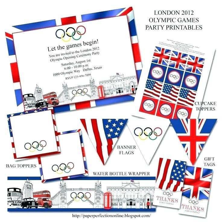 72 Adding Olympic Party Invitation Template Photo For Olympic Party 