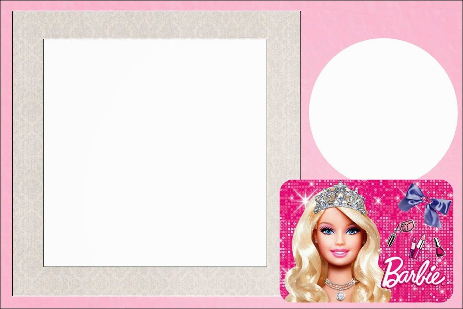 personalized barbie invitation template
