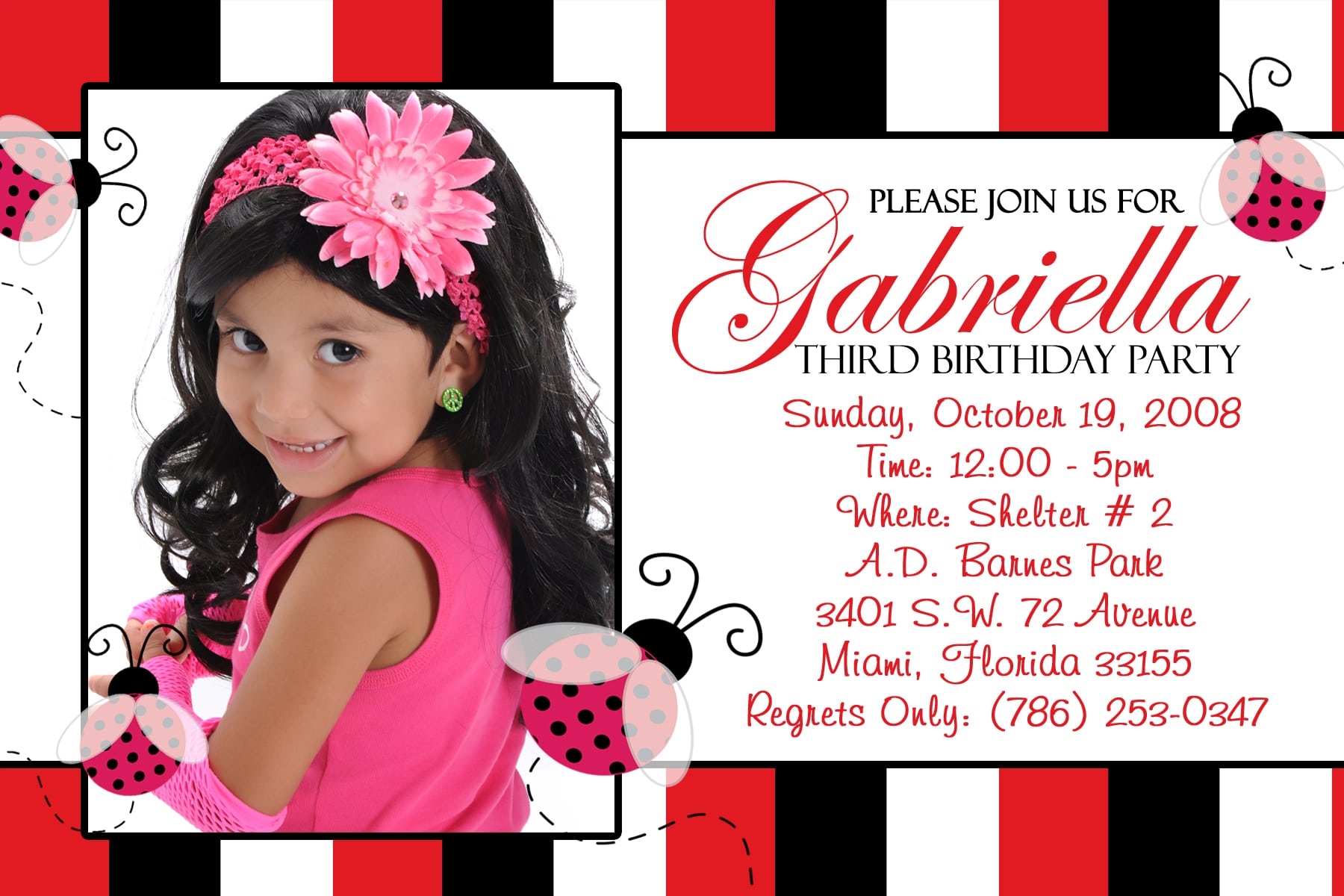 7th birthday invitation template