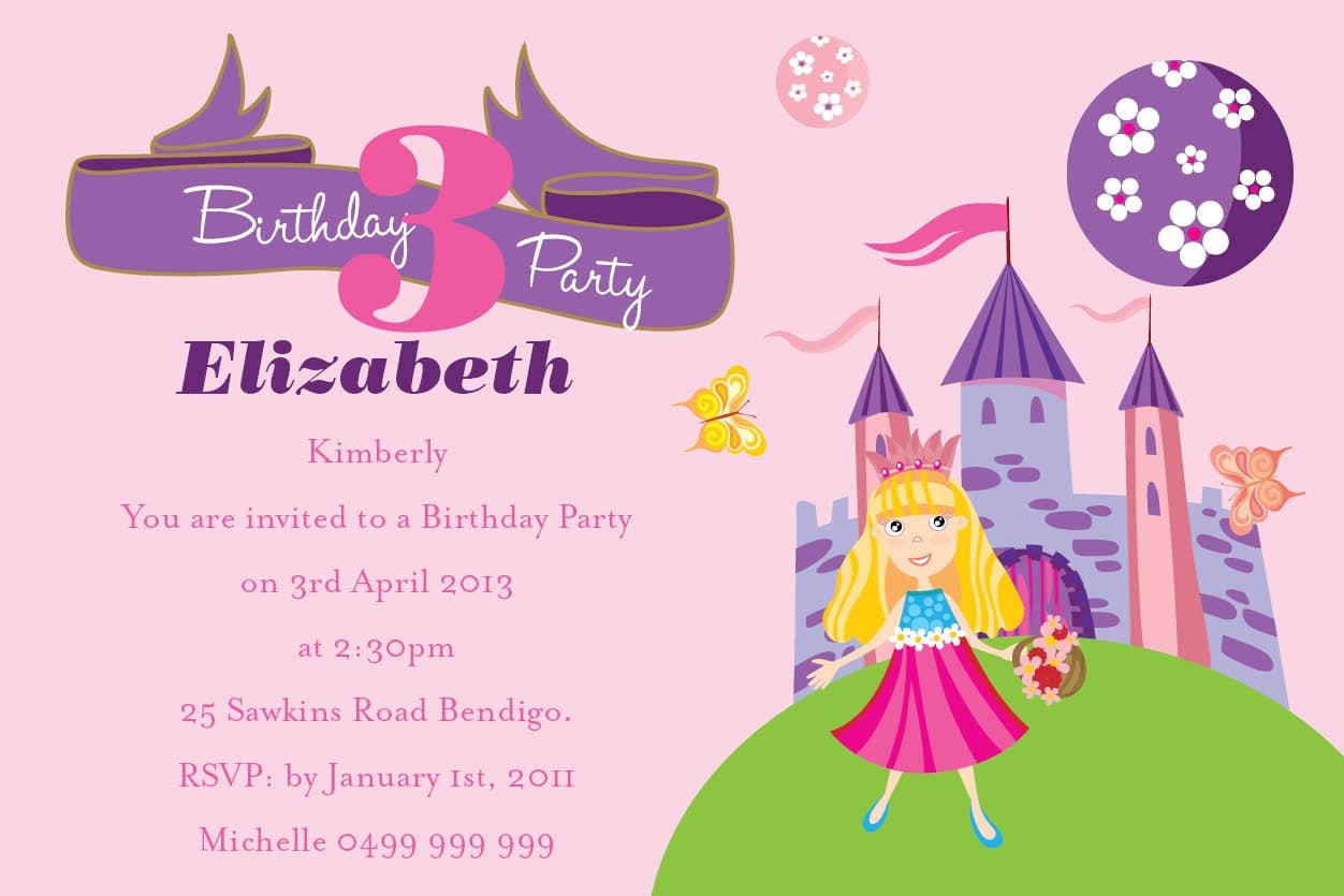7th Birthday Invitation Template