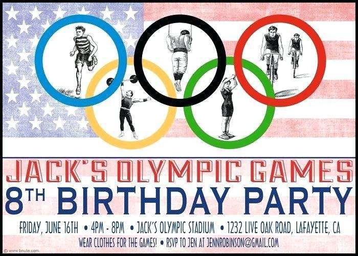 87 How To Create Olympic Party Invitation Template PSD File For Olympic 
