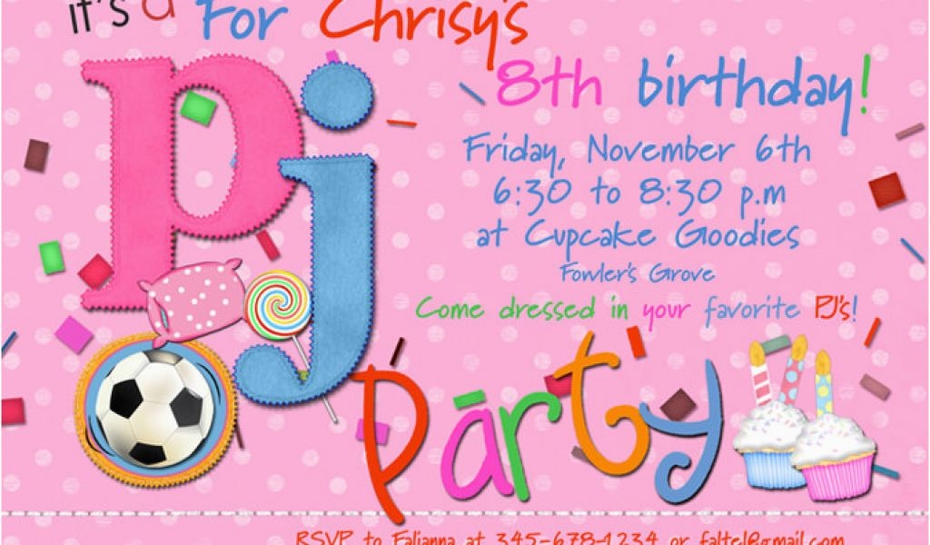 8th birthday invitation templates