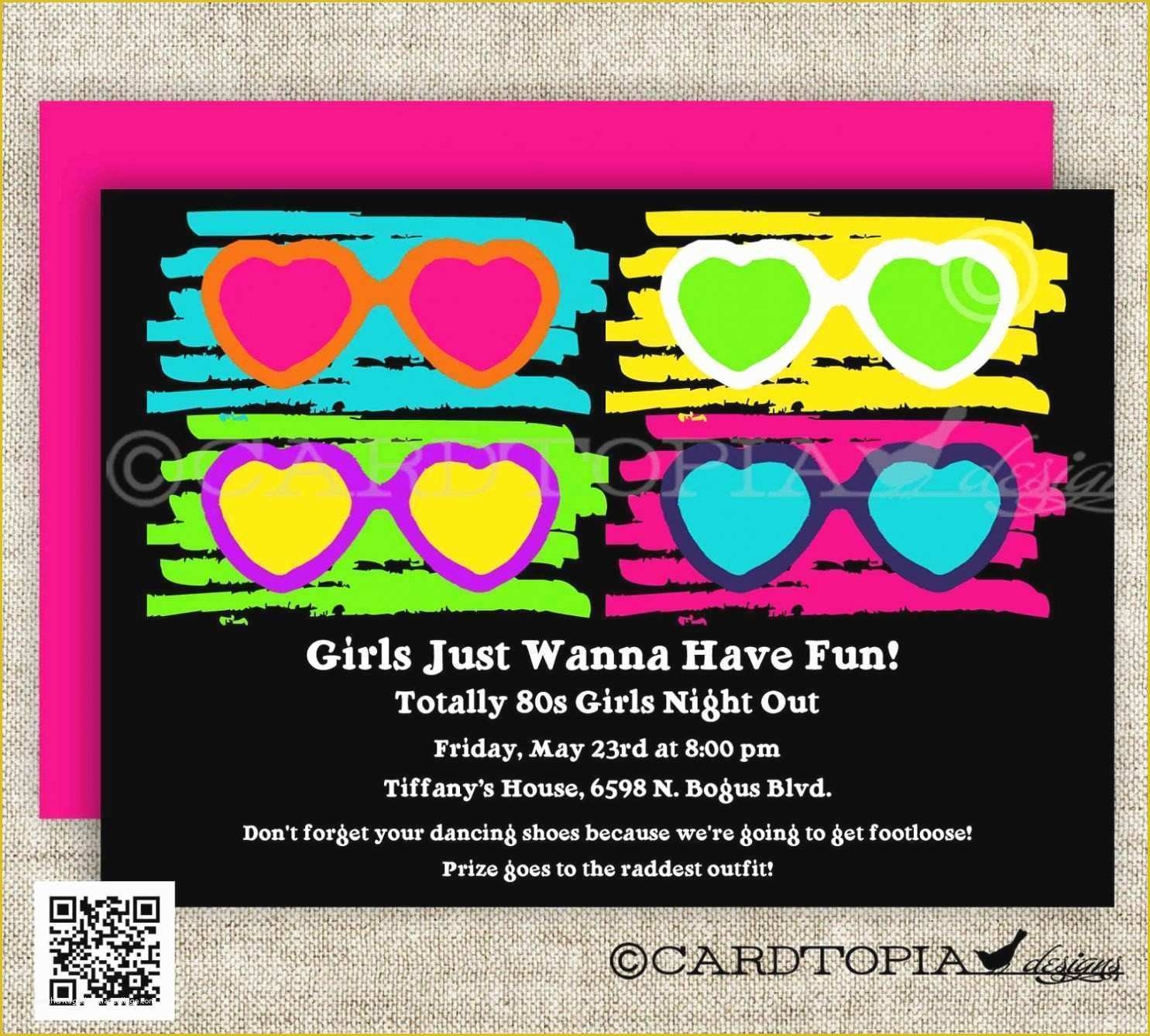 90s party invitations template free