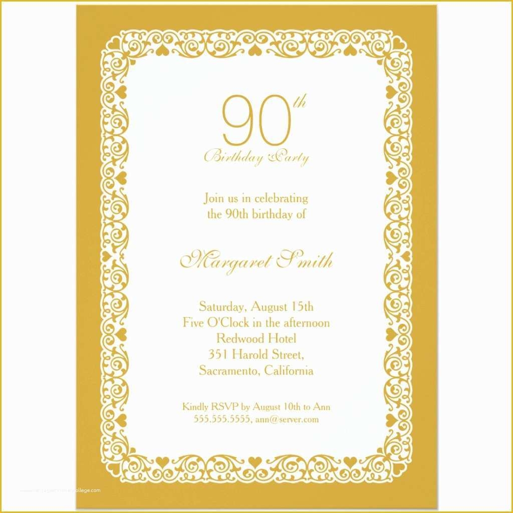 90th Birthday Party Invitations Templates Free Of 80th Birthday
