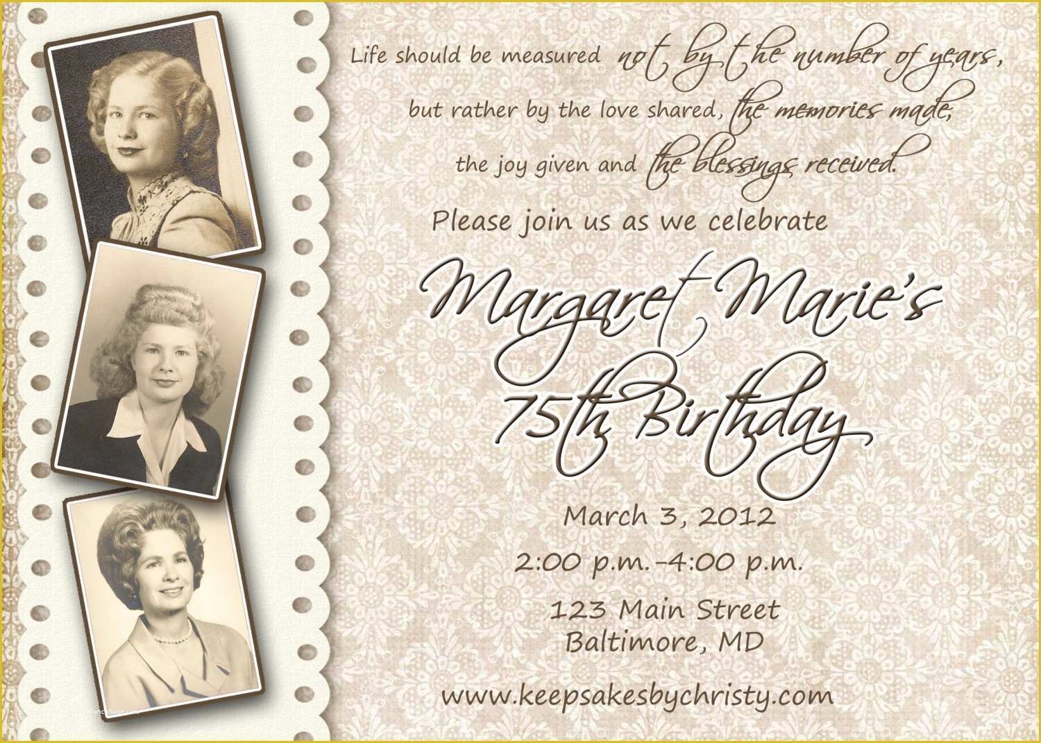 90th Birthday Party Invitations Templates Free Of 90th Birthday