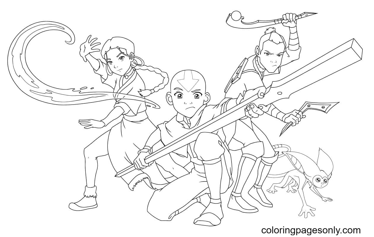 Avatar Coloring Pages