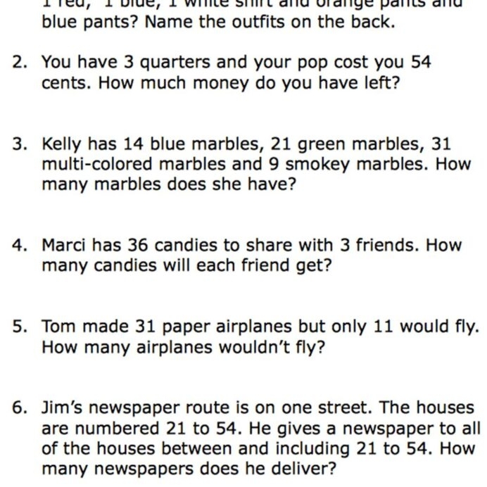 9th Grade Math Word Problems Worksheets Worksheets Master