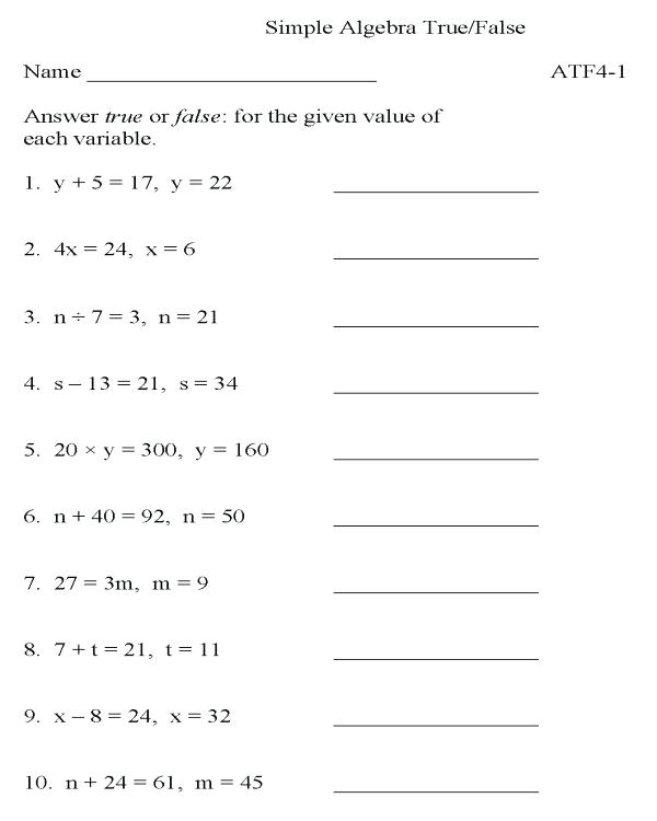 9th Grade Math Worksheets Printable