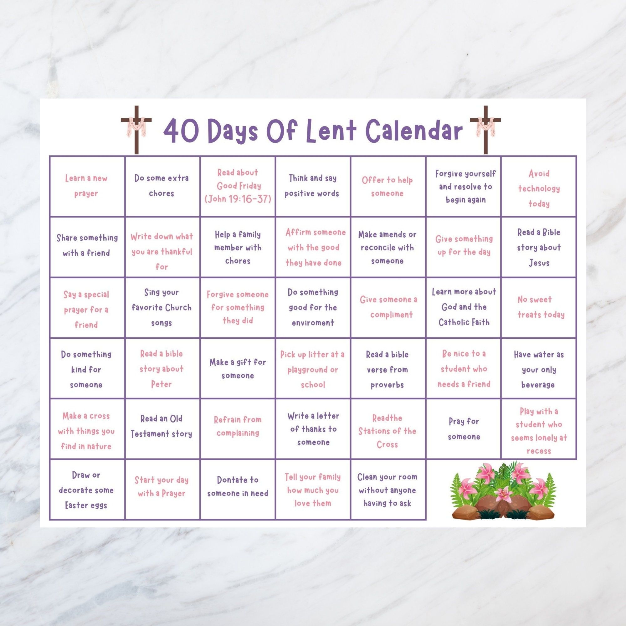 free printable lent activities for kids