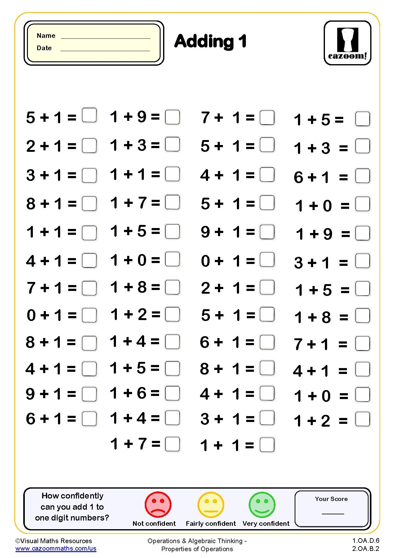 printable worksheet for 1st grade